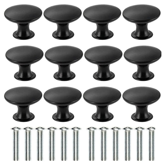 Black Cabinet Knob Set
